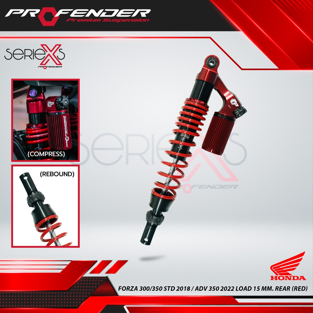 โช๊คหลัง PROFENDER (X-SERIES - HONDA FORZA 300/350 STD 2018 / ADV 350 ...