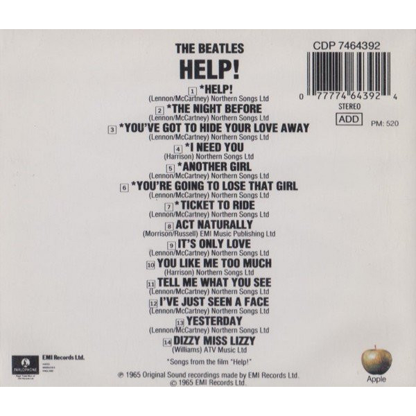 ซีดี-cd-the-beatles-help-made-in-uk-มือ1