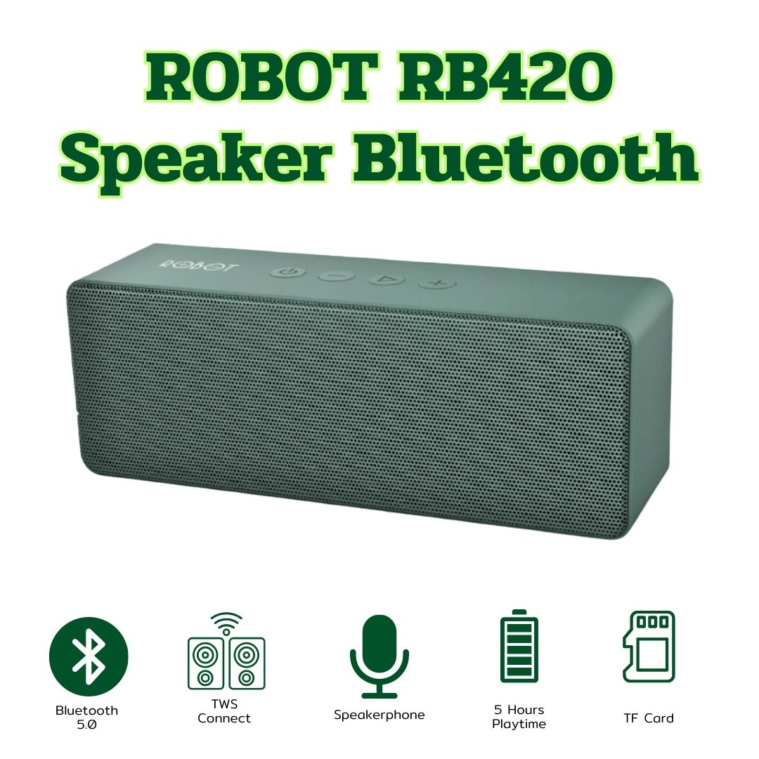 robot-rb420-ลำโพงบลูทูธ-speaker-bluetooth-ลำโพง-บลูทูธ-5-0-แบบพกพา-สเตอริโอและเบส