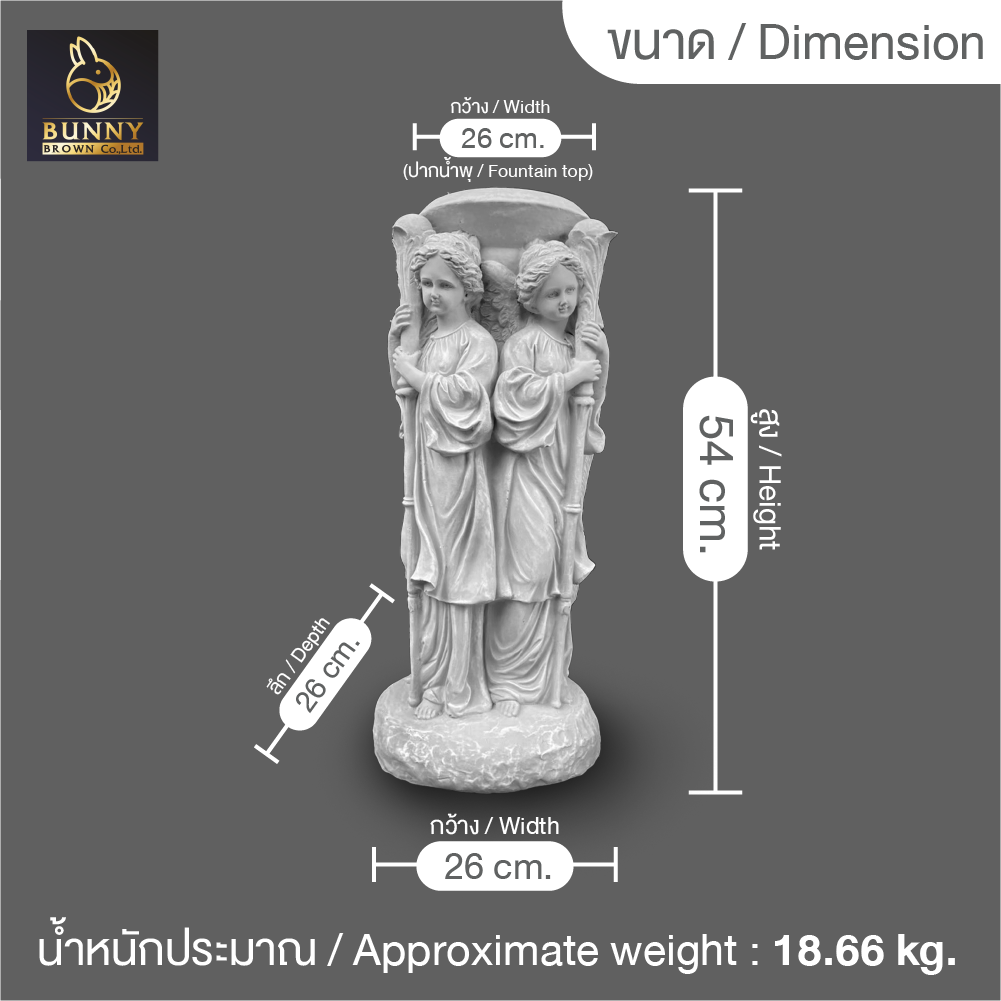 น้ำพุ-น้ำล้น-ยอดน้ำพุ-เทพลารีส-lares-พิทักษ์เขตแดนและบ้าน-น้ำพุโรมัน-จัดสวน-ประดับสวน-แต่งสวน-bunny-brown