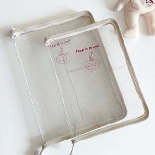 (พร้อมส่ง🌷) Ins transparent PVC tablet notebook storage bag กระเป๋าแท็บเล็ต กระเป๋าโน๊ตบุ๊ค กระเป๋าแล็ปท็อป