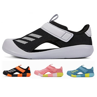 รองเท้าเด็ก Adidas เด็กผู้ชายและเด็กผู้หญิงขนาดเด็ก Velcro กันลื่นรองเท้าแตะชายหาดเป่าโถว