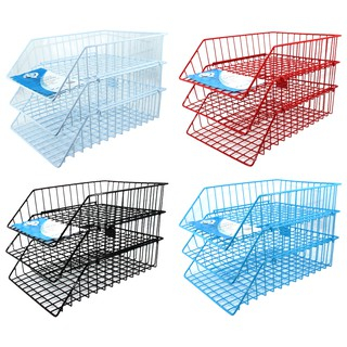 ถาดเอกสารลวดเคลือบพลาสติก-ตะกร้า-3-ชั้น-no-403-robin