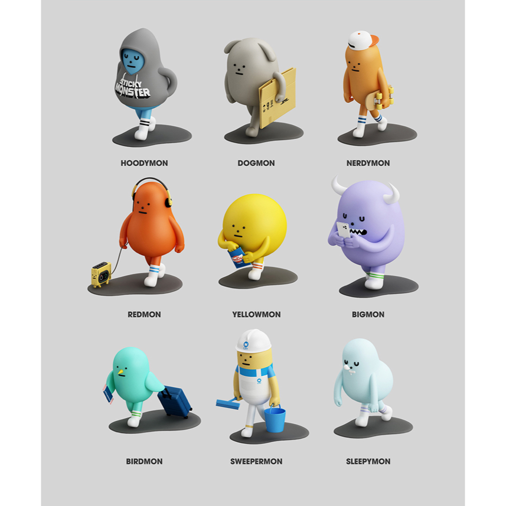 (ยกกล่อง) SML Mini Figure - Sticky Monster Lab - Vol.1 - Walking Series ...