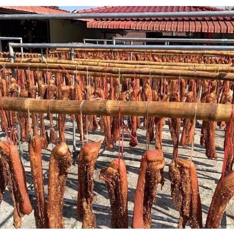 หมูน้ำค้าง-500กรัม-หมูสามชั้นดั้งเดิมหรือหมูเค็ม-หมูน้ำค้างต้นตำรับ-สูตรยูนนาน-หมูพันปี-หมูตากแดด-หมูสามชั้น