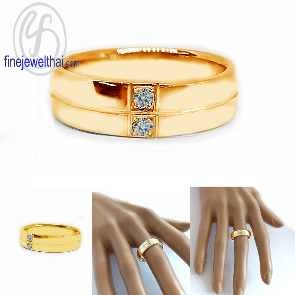 finejewelthai-แหวนเพชร-แหวนเงิน-เพชรสังเคราะห์-เงินแท้925-diamond-cz-silver-ring-r1345cz2p