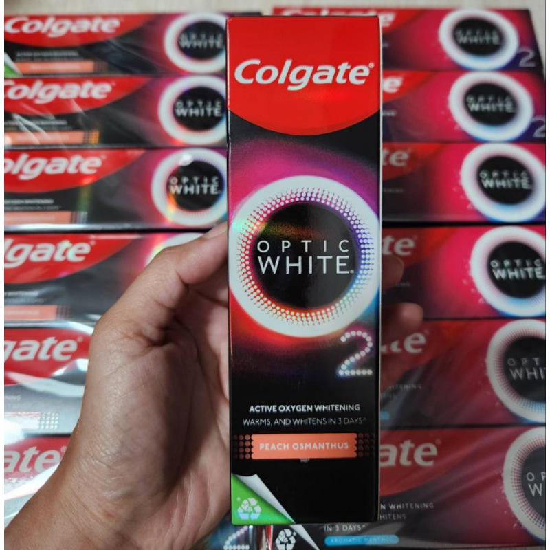 ยาสีฟันสูตรฟันขาว-colgate-optic-white-o2-aromatic-85g