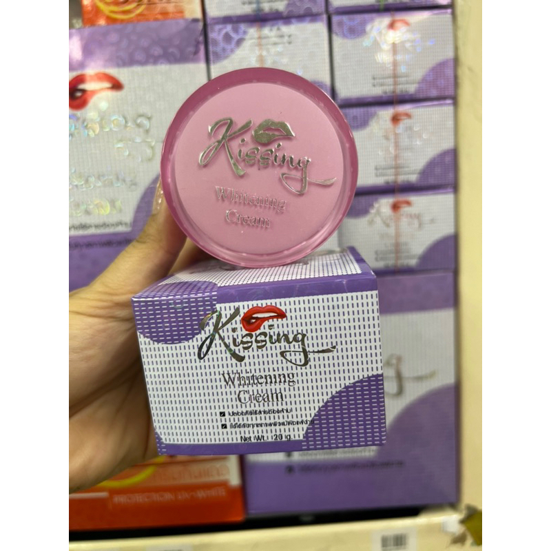 ค่าส่งถูก Kissing Whitening Cream ไวเทนนิ่งครีม ของแท้ 100% ครีมมะระสีม่วง  ครีมมะระ Kissing กล่องม่วงขนาด20กรัม | Shopee Thailand