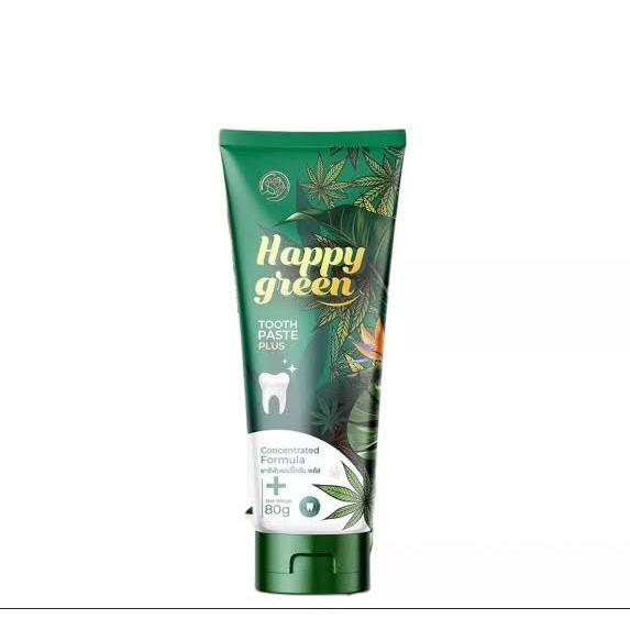 ยาสีฟันแฮปปี้กรีน-พลัส-แฮปปี้-กรีน-ยาสีฟัน-happy-green-toothpaste-plus-80g-ยาสีฟันอารมณ์ดี