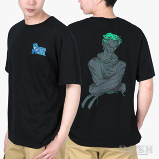 DOSH OVERSIZED SHORT SLEEVE T-SHIRT JOKER เสื้อยืดโอเวอร์ไซส์ DBMT5283-BL