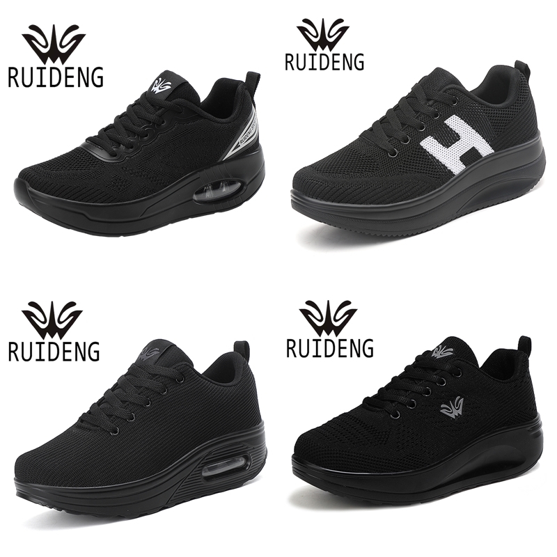ruideng-รองเท้าผ้าใบโทนสีดำ-มี-4-แบบ-รองเท้าออกกำลังกาย-เล่นกีฬาและแฟชั่นในคู่เดียว-ทรงสวย-น้ำหนักเบา-ไซส์-36-42