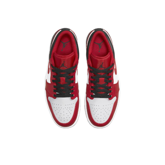 air-jordan-1-low-red-white-black-ของแท้-100