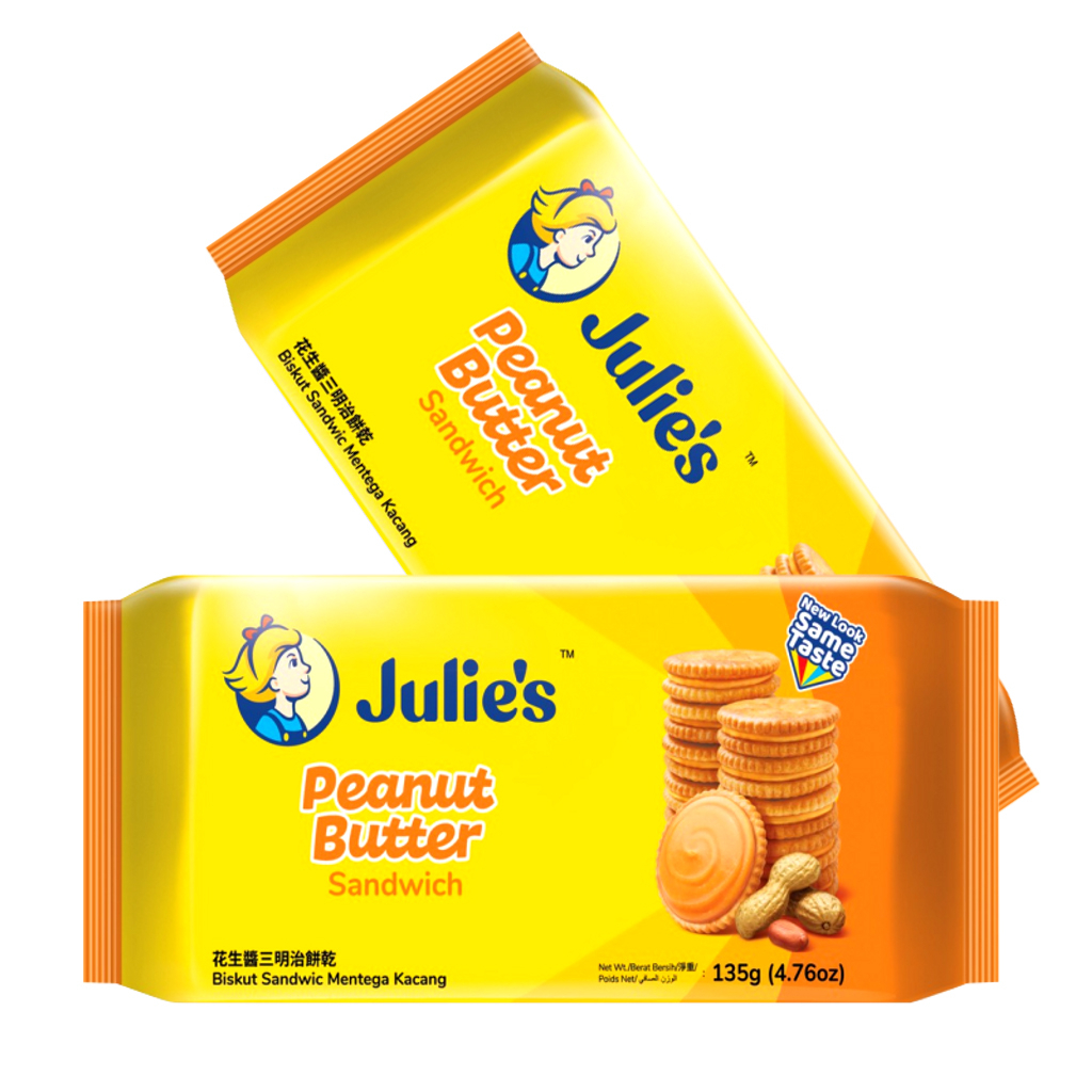 Julies Peanut Butter Sandwich Biscuit (90g/pack) Shopee Thailand