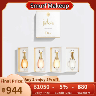 ✨แบรนด์แท้100%✨Dior Jadore EDT&amp;EDP / JAdore LAbsolu / JAdore In Joy 5ml 4pcs/set For Women น้ำหอม🎁With Gift Box🎁