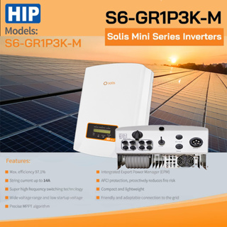 HIP Solis Inverter Mini Series Inverters รุ่น S6-GR1P3K-M