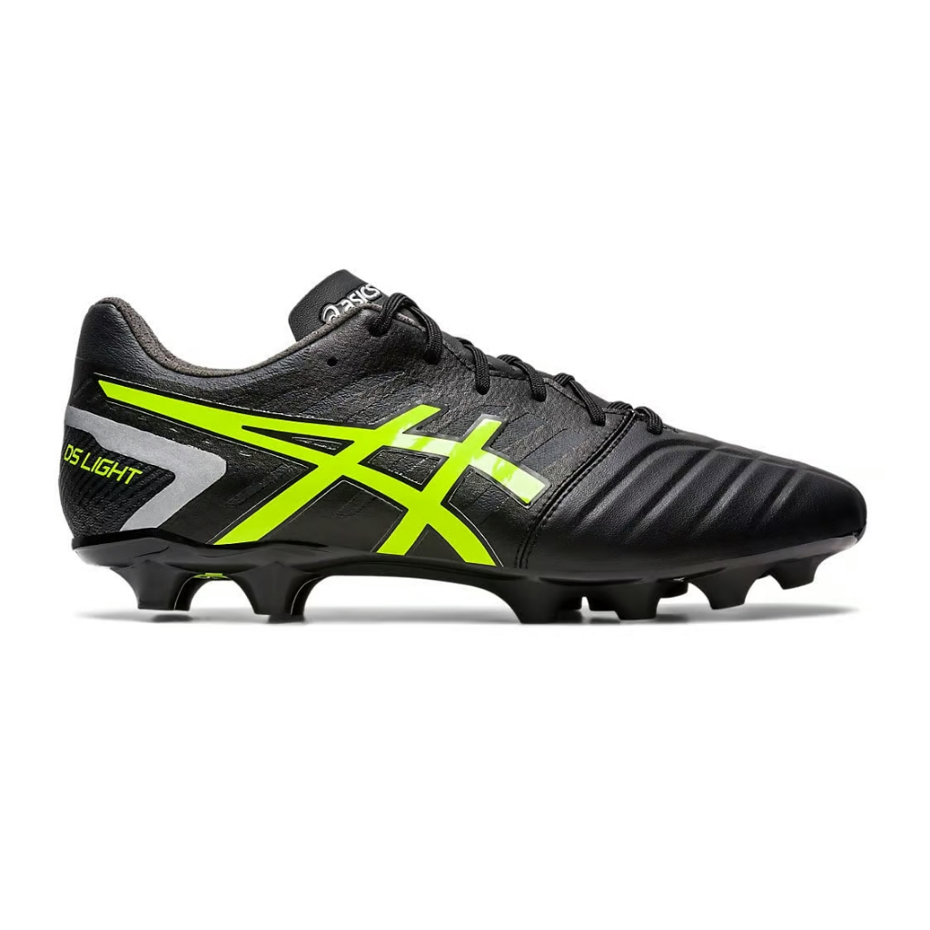 asics-รองเท้าฟุตบอล-สตั๊ด-ds-light-club-2e-wide-fg-black-safety-yellow-1103a073-002