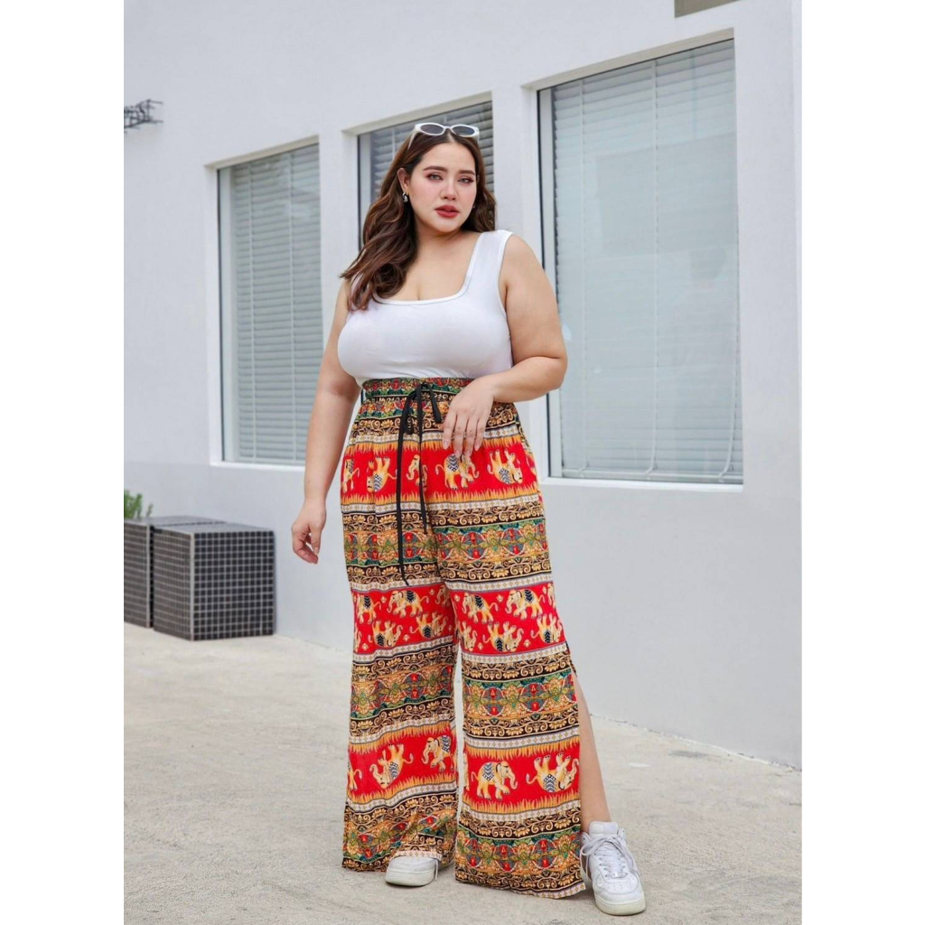 plussize-กางเกงคนอ้วน-กางเกงมี-2-size-l-เอว-36-52-สะโพก-58-xl-เอว-46-56-สะโพก-64