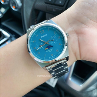 🎁CASIO STANDARD MTP-M300D-3A หน้าปัดฟ้า ของแท้ 100% พร้อมส่ง ประกันร้าน 1 ปี