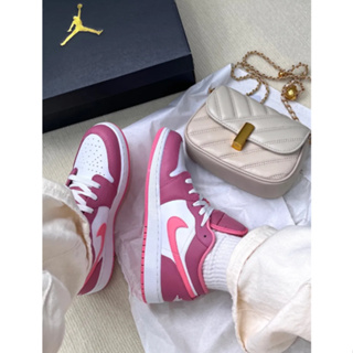 Nike Air Jordan 1 Low Desert Berry Pink white ของแท้100%