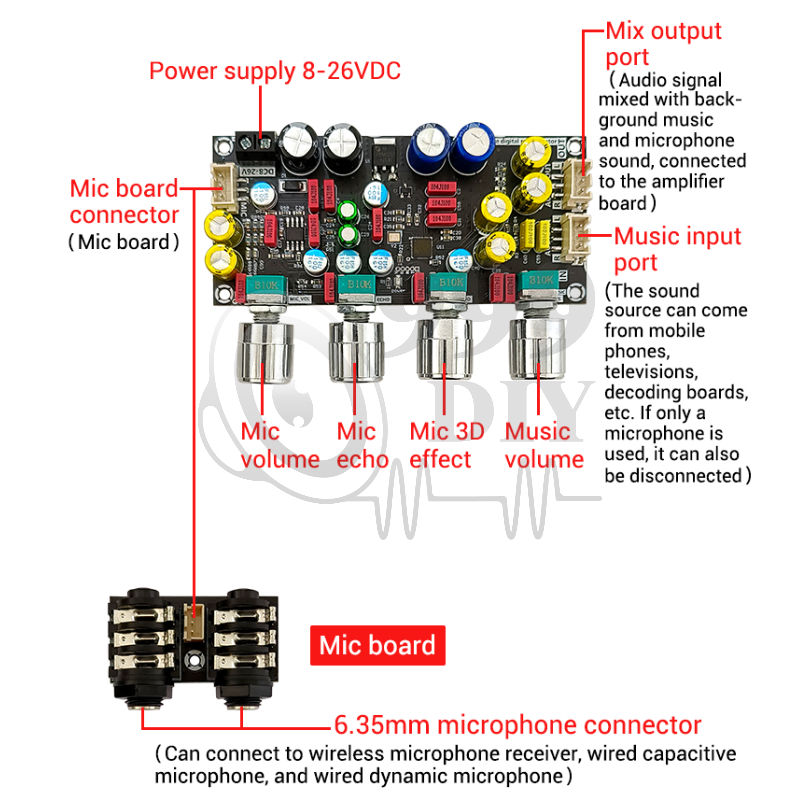 999diy-zk-amp-แอมป์จิ๋วคาราโอเกะ-ปรีไมค์แอมจิ๋ว-ปรีไมค์คาราโอเกะ-คาราโอเกะ-บอร์ดก้อง-ไมค์โครโฟน-k-ร้องเพลง-พรีเอฟเฟคบอ