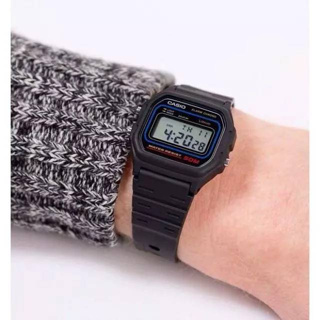 Casio F91 คาสิโอ้เกรดเอ สายยาง ระบบดิจิตอล  กันน้ำ  มีไฟดูเวลากลางคืน นาฬิกาข้อมือผู้ชาย นาฬิกาข้อมือผู้หญิง พร้อมส่ง