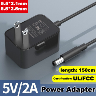 Adapter 5V 2A UL/FCC เครื่องสแกนลายนิ้วมือ HIP CMi681S และรุ่นอื่นๆที่ใช้ไฟ 5V หัวขนาด 5.5 x 2.1-2.5mm ใช้แทน 5V 1A ได้