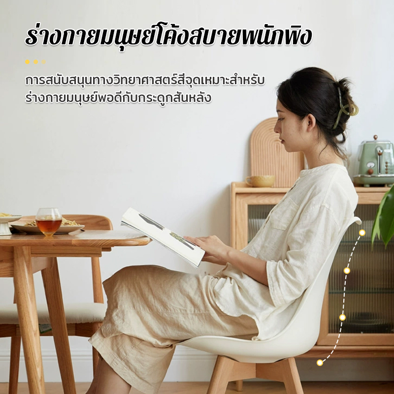 orange-เก้าอี้แฟชั่นนอร์ดิก-เก้าอี้คุณภาพสูง-pu-เก้าอี้ร้านอาหาร-ส่งจากกรุงเทพ