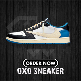 Travis Scott x Fragment Design x Jordan Air Jordan 1 Low OG SP ของแท้100%