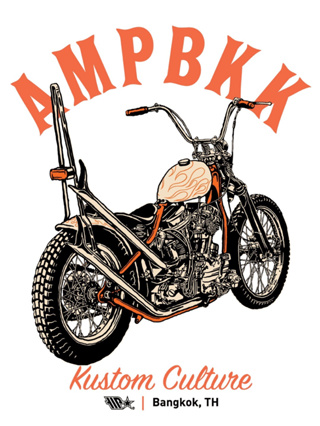 A.M.P. เสื้อแขนยาว “PANHEAD CHOPPER” L/S T-SHIRT