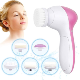 เครื่องขัดหน้า 5 in 1 เครื่องลัางหน้าไฟฟ้า Electric Facial Massage Cleaner เครื่องนวดหน้า เครื่องทำความสะอาดผิวหน้า