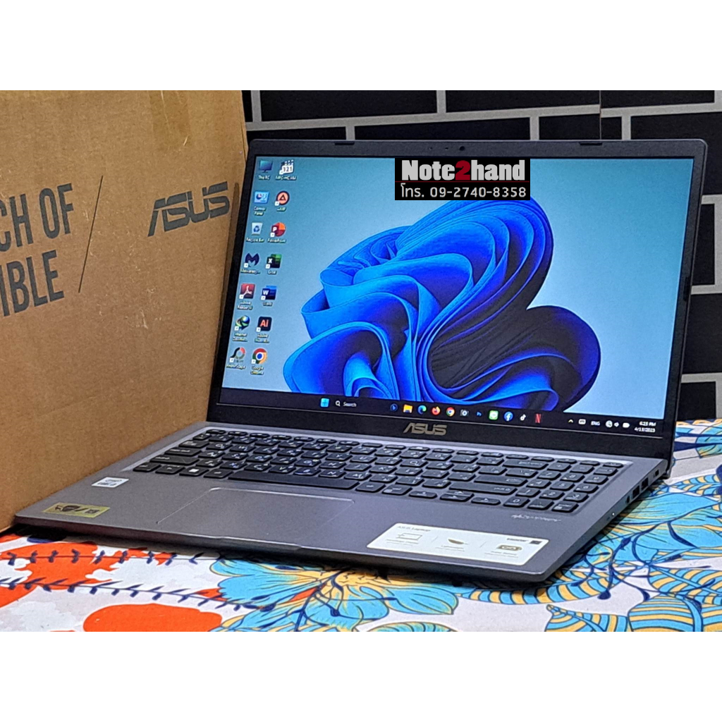 โน๊ตบุ๊คมือสอง ASUS Core i3-10110U จอ15.6”HD 60Hz แรม4+NVMe512+การ์ดจอ ...