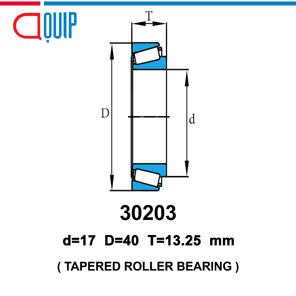 30203-ubc-ตลับลูกปืนเม็ดเรียว-สำหรับงานอุตสาหกรรม-tapered-roller-bearings-สำหรับเพลา-17-มิล-จำนวน-1-ตลับ