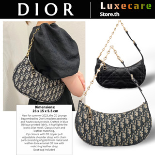 ถูกที่สุด ของแท้ 100%/ดิออร์Dior CD LOUNGE Women/Shoulder Bag สุภาพสตรี/กระเป๋าสะพาย