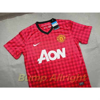 Retro : เสื้อฟุตบอลย้อนยุค Vintage ทีม แมน ยู เหย้า 2012 Man Utd Home 2012 AON สุดคลาสสิค !!