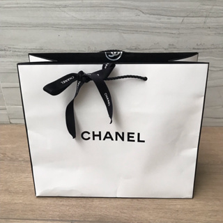 ถุงกระดาษ ถุง พร้อม ริบบิ้น แบรนด์ CHANEL ของแท้ แน่นอน ใบใหญ่