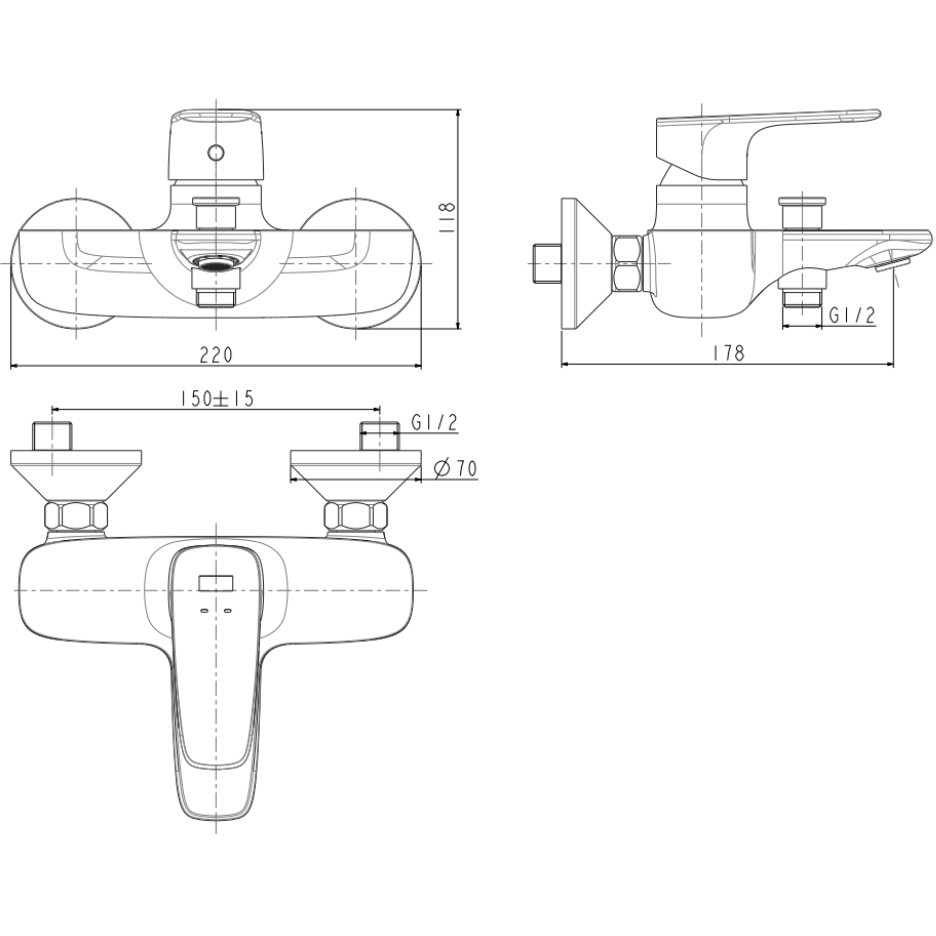 01-06-american-standard-a-1711-200b-ก๊อกผสมอ่างอาบน้ำและยืนอาบ-รุ่น-signature