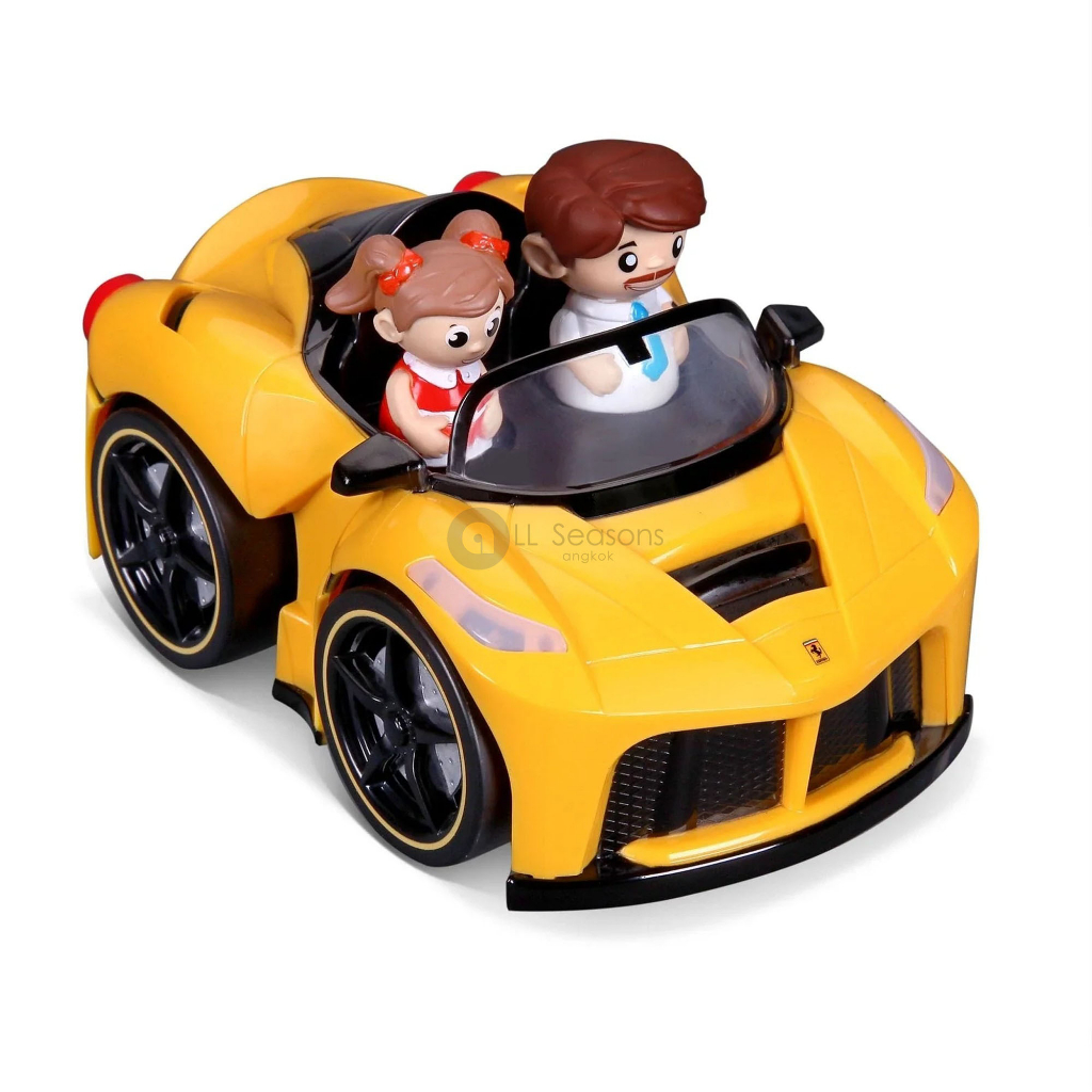 รถของเล่น-คนขับและผู้โดยสารดีดตัวได้-รุ่น-bbjunior-ferrari-poppin-driver-มีเสียงและไฟกระพริบ-สีเหลือง