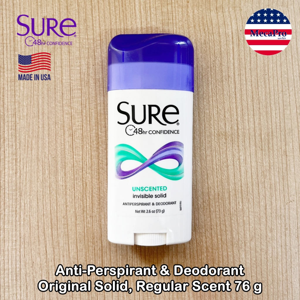 Sure® Invisible Solid AntiPerspirant & Deodorant, Unscented 73 g