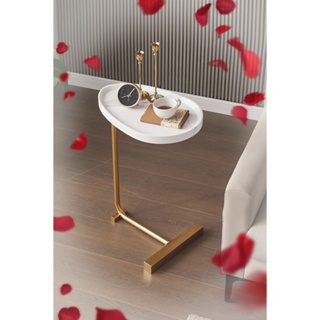 【2 สไตล์】โต๊ะข้างเตียงเล็ก ๆ โต๊ะโซฟาตัวเล็ก ๆ สามารถเคลื่อนย้ายคอนโดขนาดเล็กโต๊ะในห้องพักขนาดเล็ก ที่มีขนาดเล็ก
