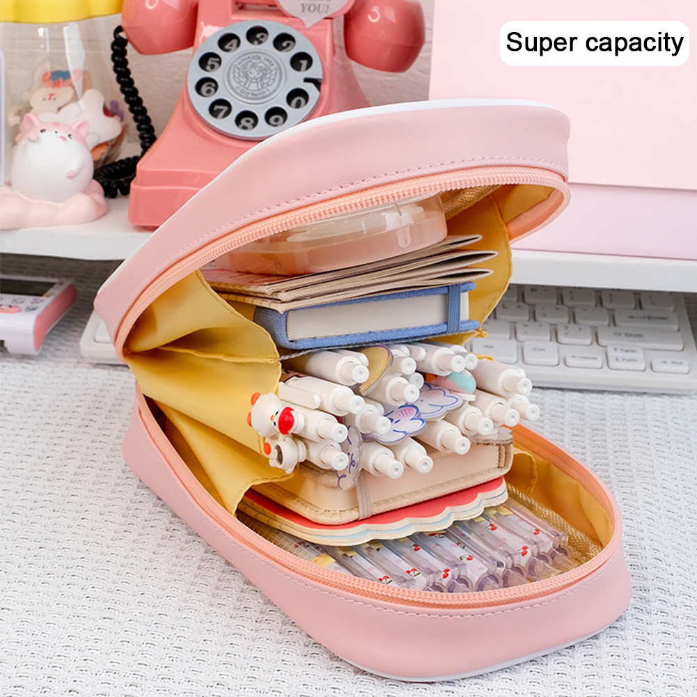 pink-กล่องดินสอ-กระเป๋าดินสอ-กระเป๋าใส่ดิน-กล่องใส่ดินสอ-กระเป๋าดินสอน่ารัก-กล่องดินสอนักเรียน