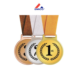 🔥ของแถมฟรี ถูกที่สุด🔥 เหรียญโลโก้ 2 ด้าน เหรียญกีฬา เหรียญรางวัล เหรียญชนะเลิศ ของที่ระลึก พร้อมสายกากเพชร+โลโก้