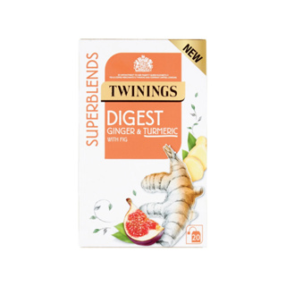 ขายแยกซอง 2กรัม ชา Twinings, SUPERBLENDS Digest Ginger &amp; Turmeric