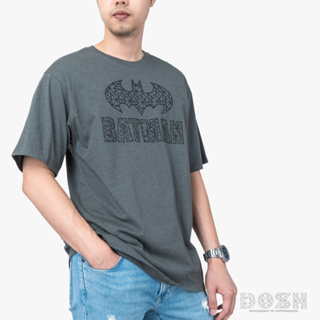 DOSH OVERSIZED SHORT SLEEVE T-SHIRTS BATMAN เสื้อยืดโอเวอร์ไซส์ FBMT5315-9FBMT5315-GB