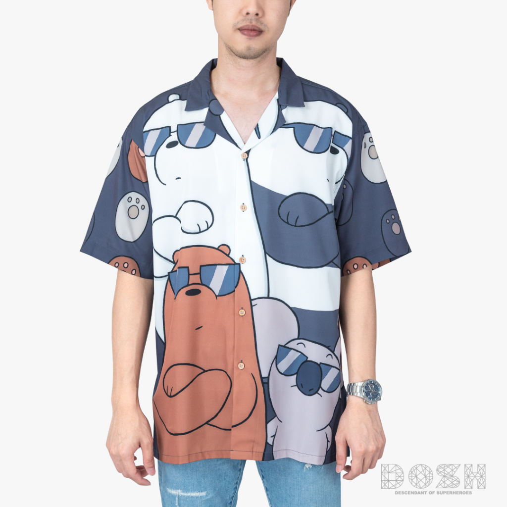 dosh-hawaii-collection-we-bare-bears-เสื้อเชิ้ตฮาวาย-ผู้ชาย-dbbms5000-gb