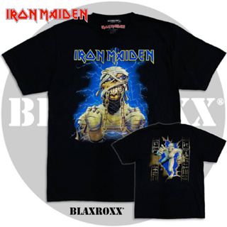 Blaxroxx เสื้อวง ลิขสิทธิ์แท้ Iron Maiden (IRM009) สกรีนลายคมชัด