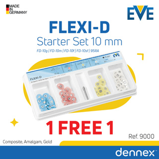 1 แถม 1 ชุดหัวขัด EVE "FLEXI-D" Starter Set 10mm&amp;14mm pop on discs By dennex