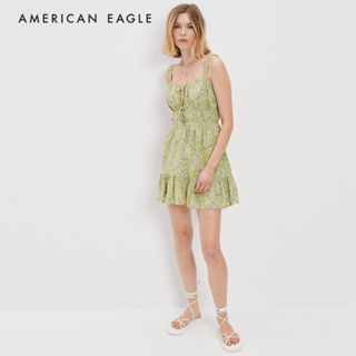 American Eagle Silky Tie-Front Mini Dress ชุดเดรส ผู้หญิง มินิ (NWDR 039-7139-300)