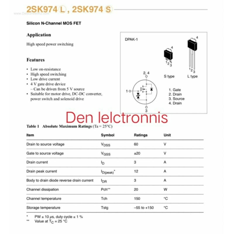 k974-2sk974-k974-ทรานซิสเตอร์-มอสเฟต-mosfet-n-channel-to-252-d-pak-marking-k974