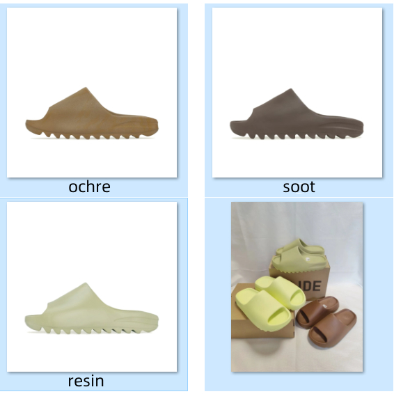 adidas-yeezy-slide-kanye-west-unisex-man-and-women-sandals-resin-soot-ochre-ของแท้-100