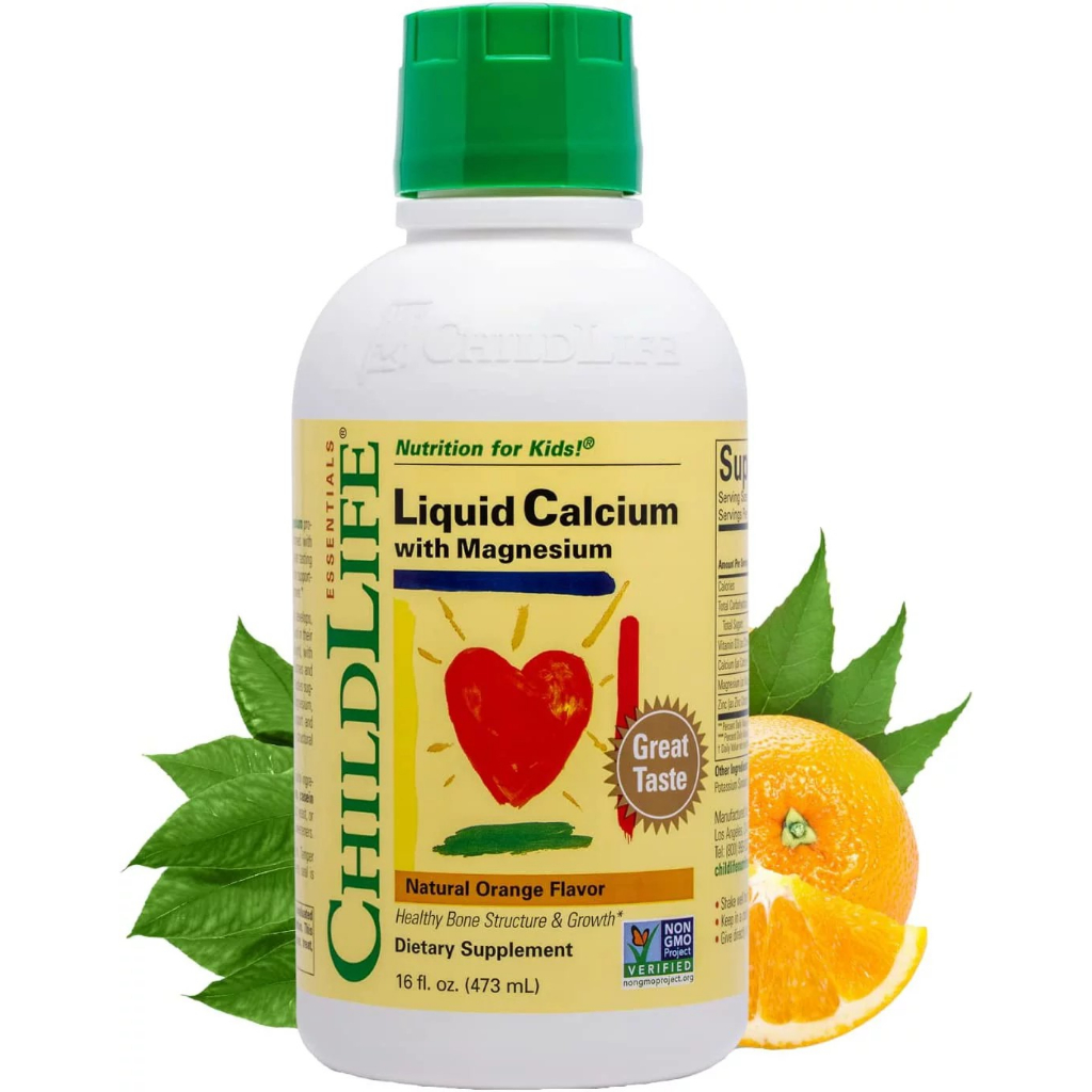 แคลเซียม-ชนิดน้ำ-childlife-essentials-liquid-calcium-magnesium-supplement-orange-16-fl-oz